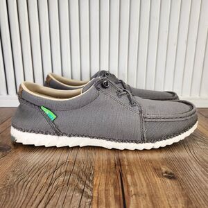 Twisted X Zero-X Mens Sz 8.5 Gray Lace Up Boat Dock Casual Moc Toe Shoes MZX0006